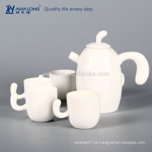 Puro branco Porcelana kongfu chá conjunto de design original por atacado estilo chinês cerâmica